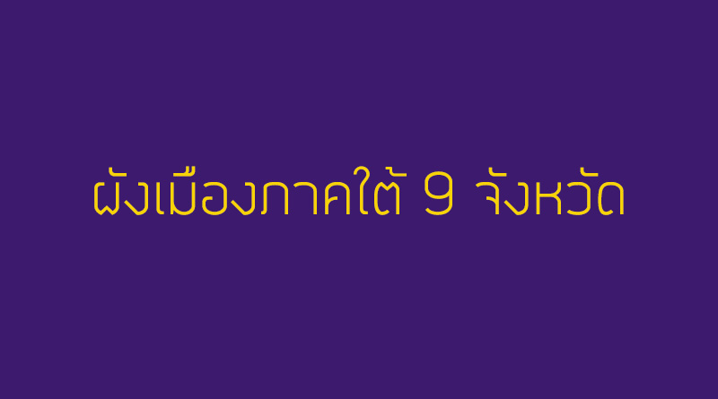 ผังเมืองภาคใต้ 9 จังหวัด