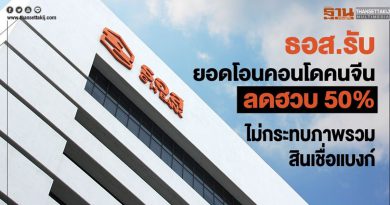 ธอส.รับ ยอดโอนคอนโดคนจีนลดฮวบ 50% ไม่กระทบภาพรวมสินเชื่อแบงก์