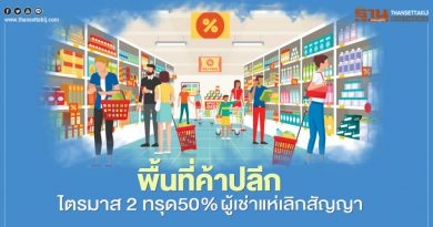พื้นที่ค้าปลีก ไตรมาส 2 ทรุด50% ผู้เช่าแห่เลิกสัญญา